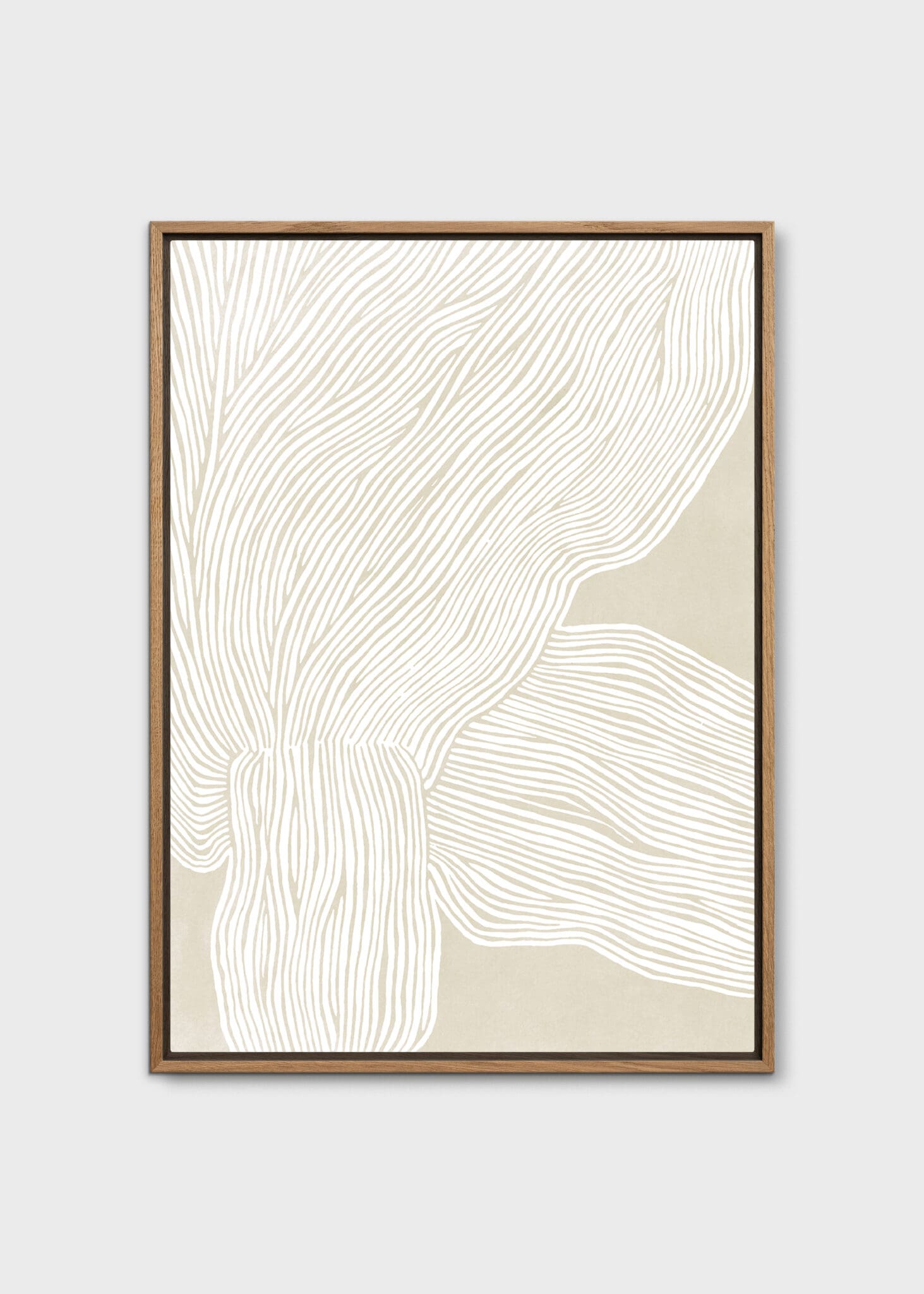 The Poster Club The Line No. 09 Leinwand 30x40 cm Beige