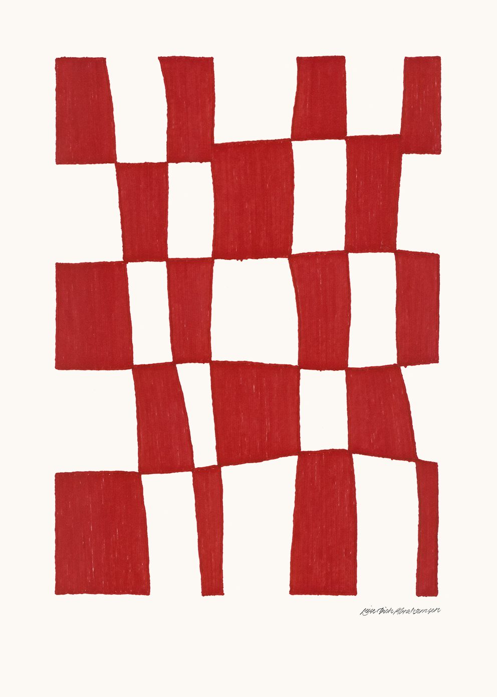 The Poster Club Square Days Poster 30x40 cm rot