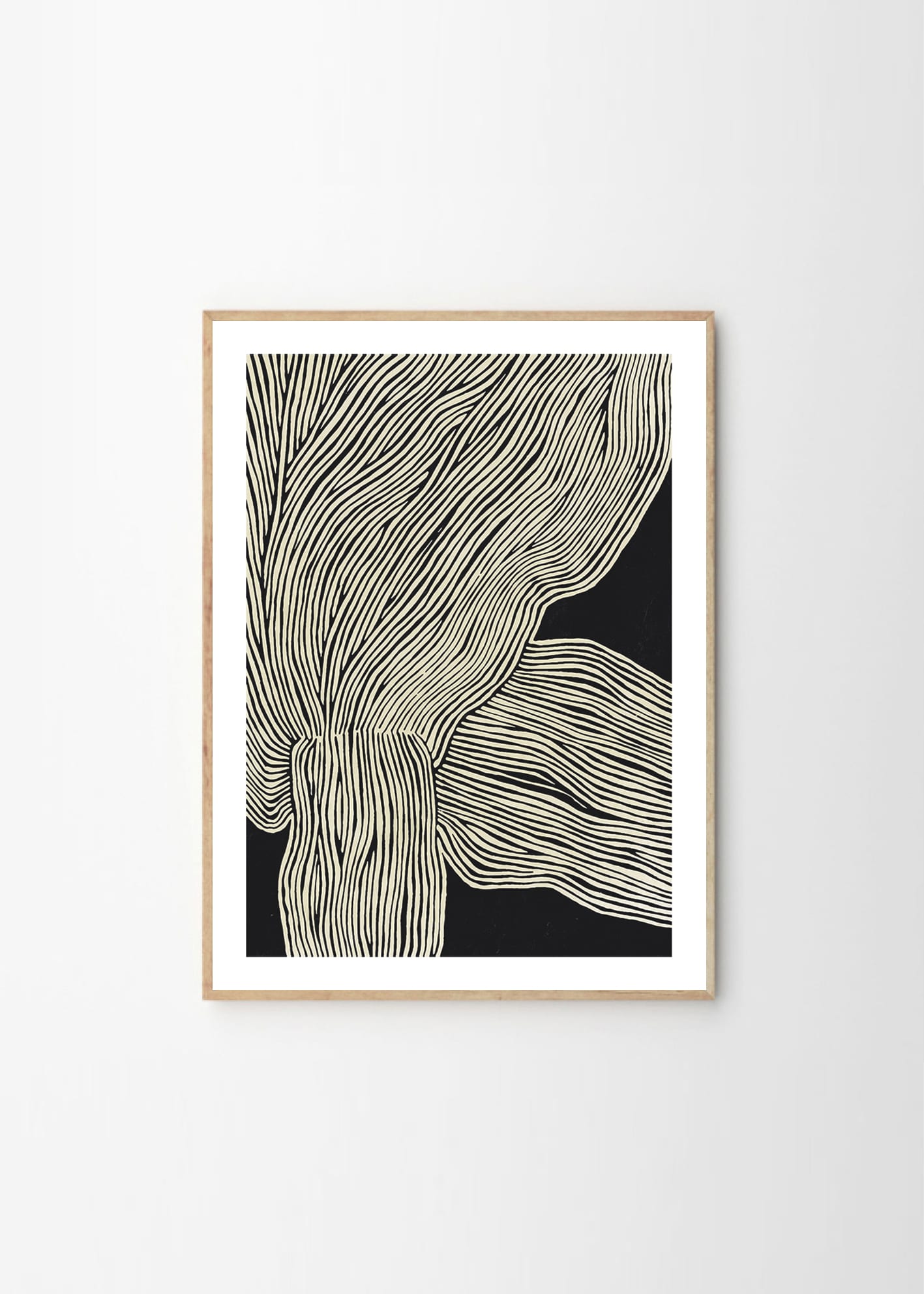 The Poster Club The Line No 13 Kunstdruck 30x40 beige