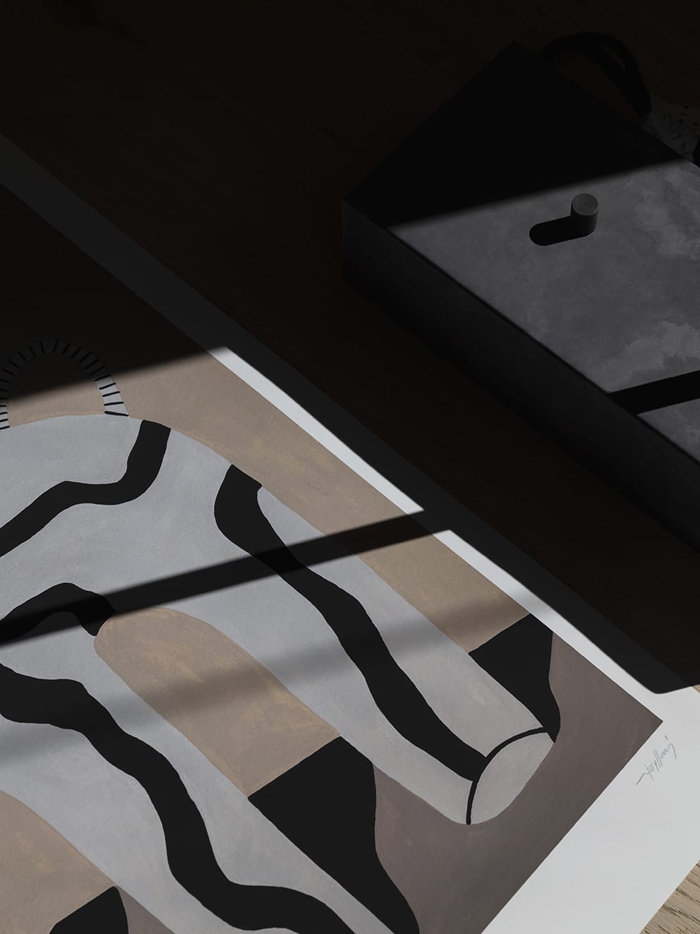 The Poster Club Art Prints Veins 01 Poster 30x40 cm schwarz