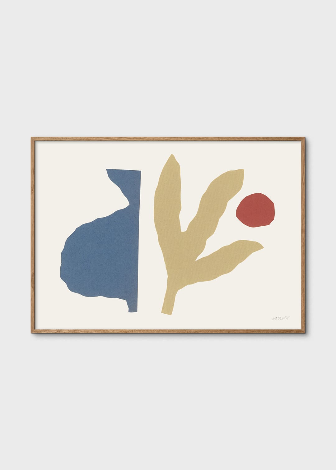 The Poster Club Art Prints February Landscape Poster A4 beige