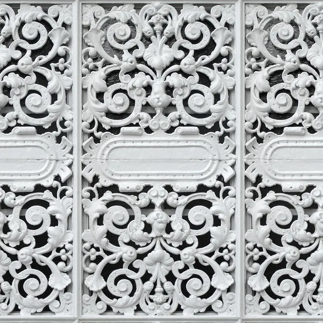 Mineheart Wallpaper Cast Iron Tapete Weiß 52cm Vliestapete