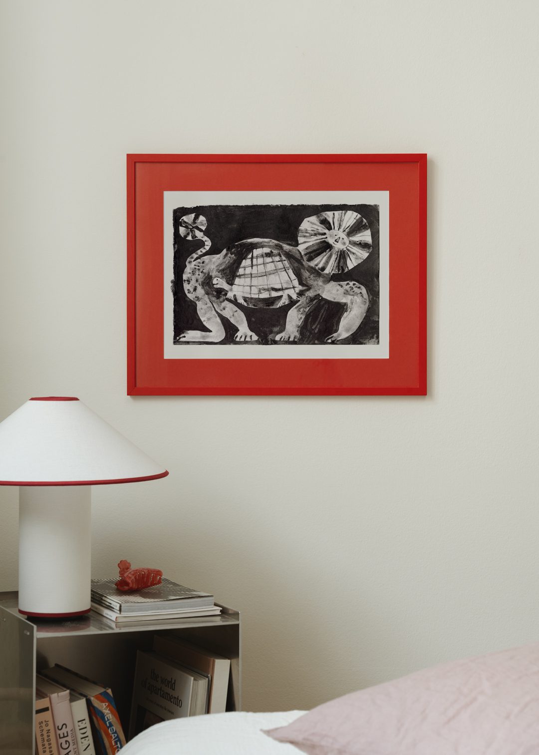 The Poster Club Turtle and Lion Kunstdruck A4 s/w