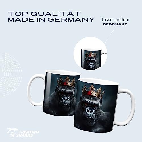 Hustling Sharks Wandbilder Der böse König Tasse 330ml weiß Keramik
