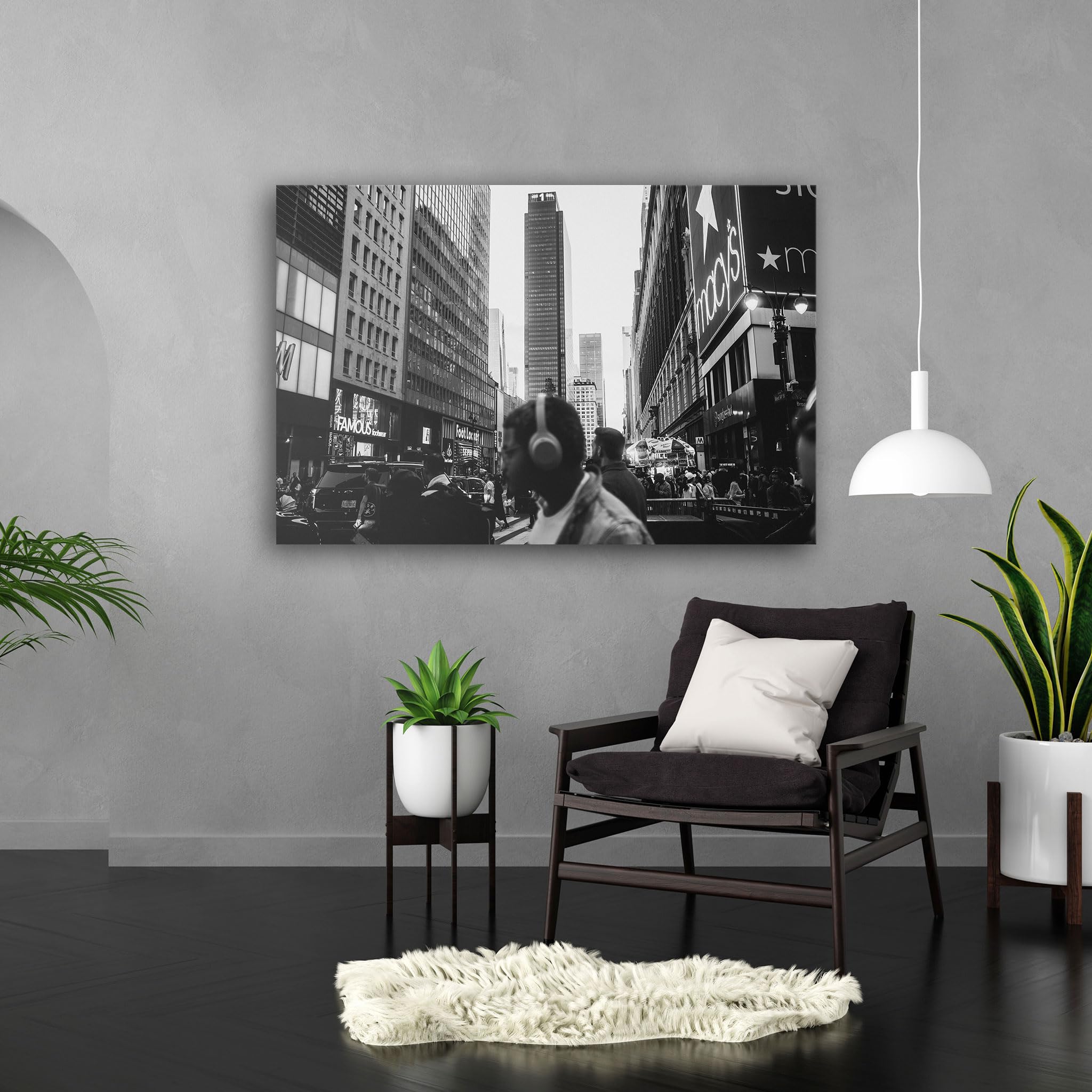 Hustling Sharks Wandbilder Bewegung im Alltag Leinwand 70x105 cm Stadt