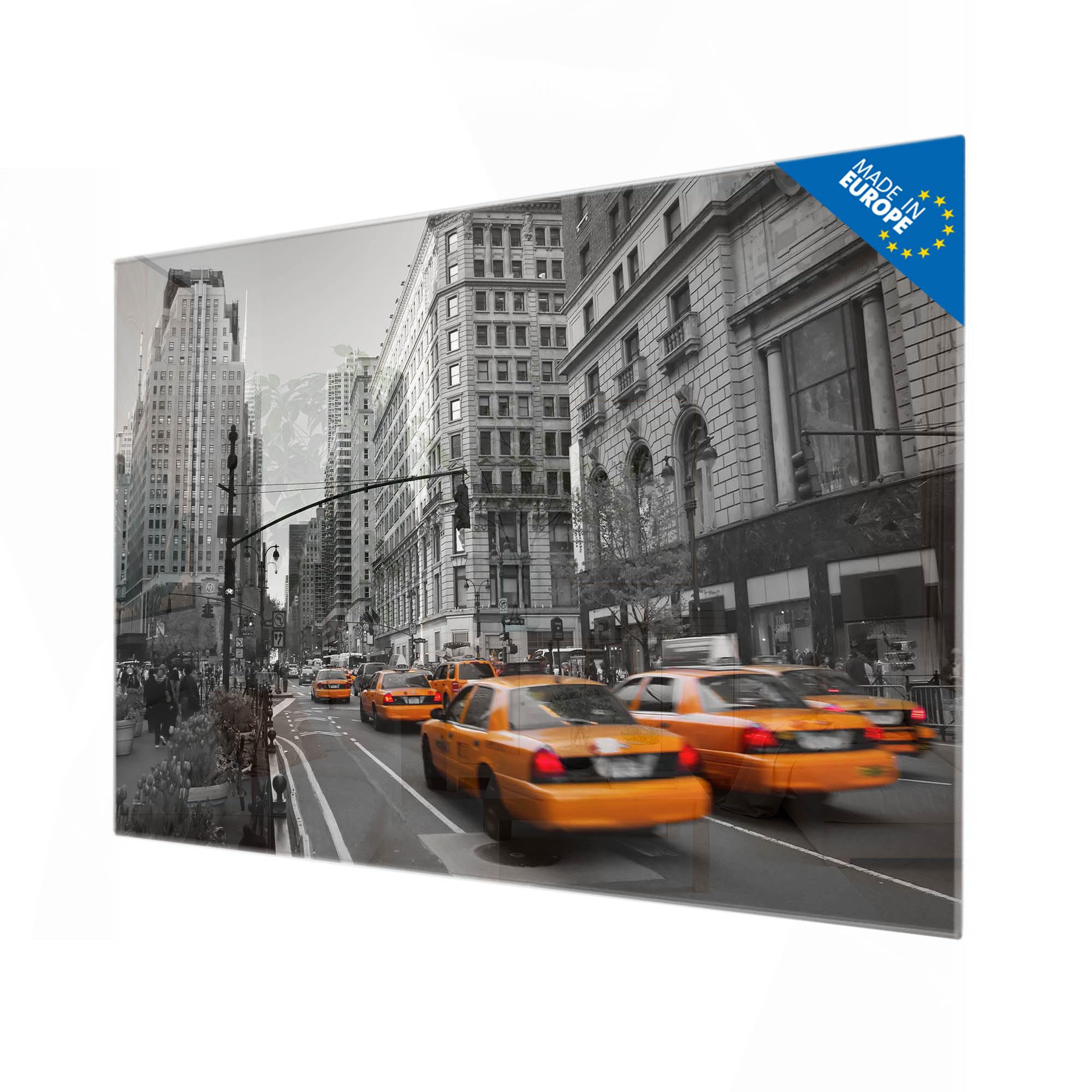 Banjado Magnettafel New York Taxi Magnetboard 120x80 Stadt