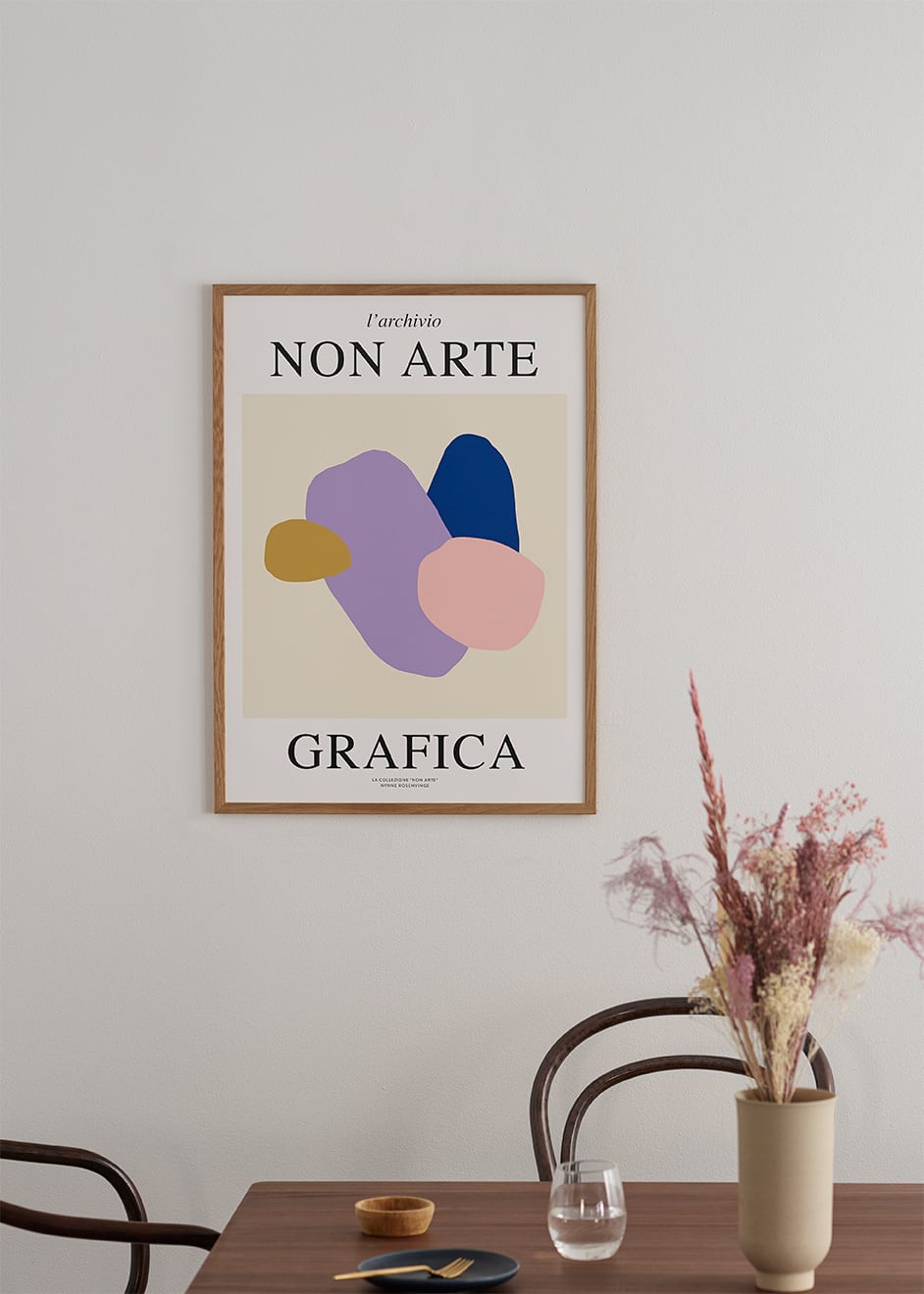The Poster Club Non Arte Grafica 01 Kunstdruck 50x70 beige