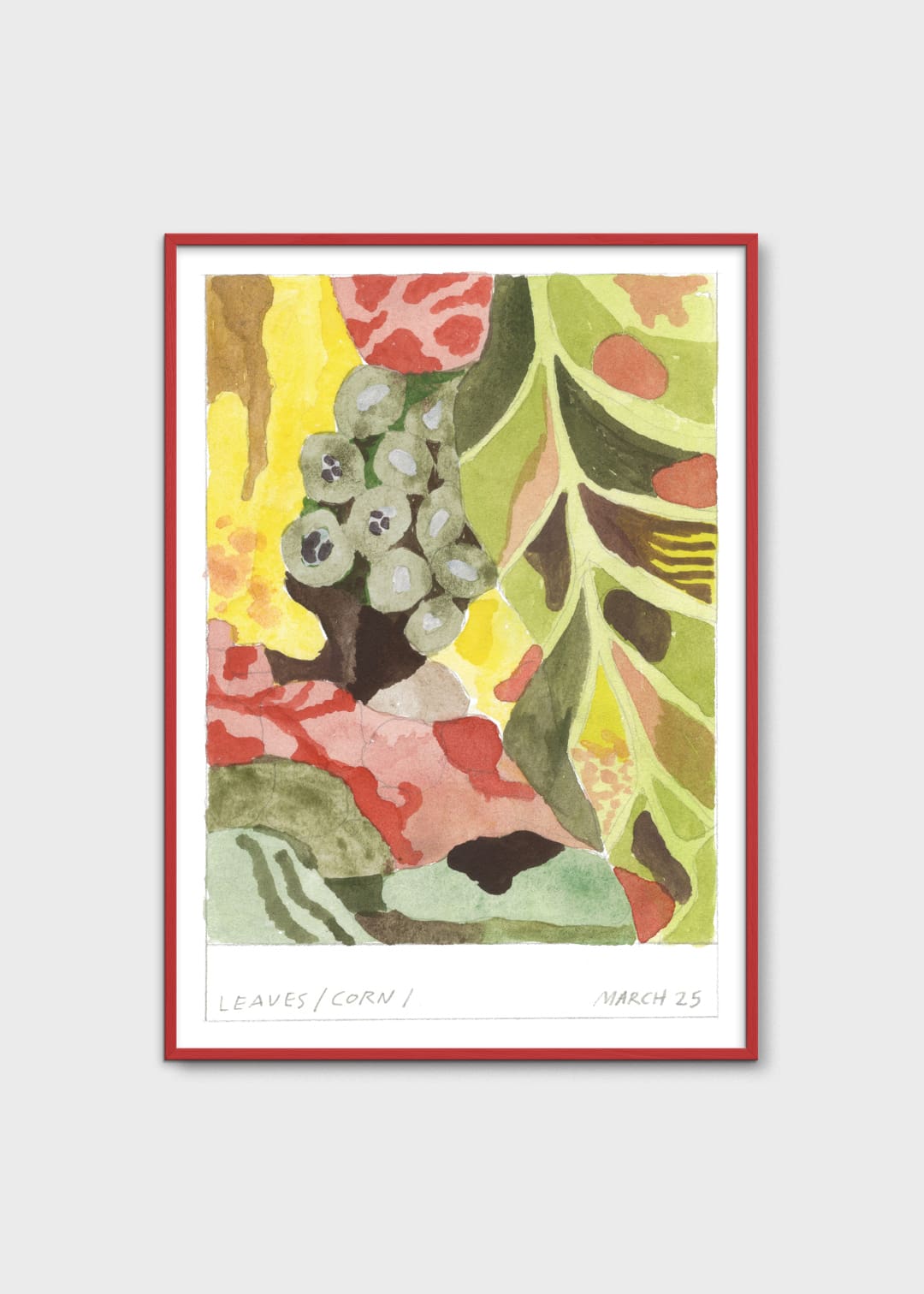 The Poster Club Plant Fiction Poster A4 Grün Abstrakt