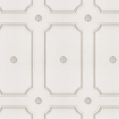 Mineheart Wallpaper Georgian Dot Tapete Cream Paneel
