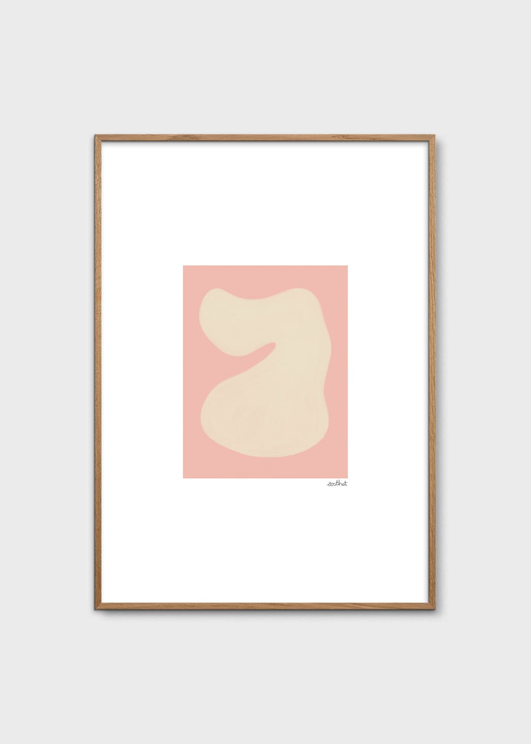The Poster Club Art Prints Shape Study 01 Poster 30x40 beige