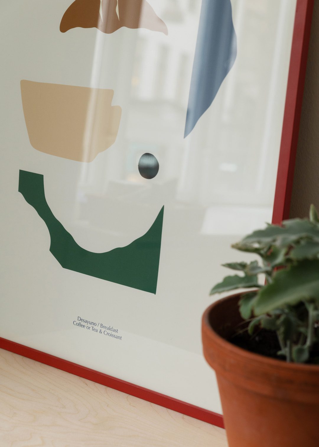 The Poster Club Art Prints Desayuno Poster 30x40 cm beige