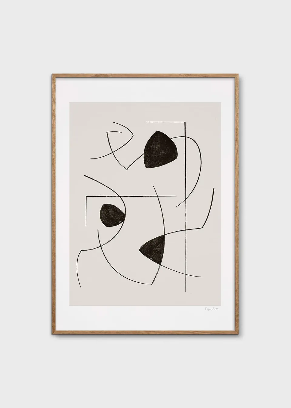 The Poster Club Art Prints Lines Poster 50x70 cm Giclée