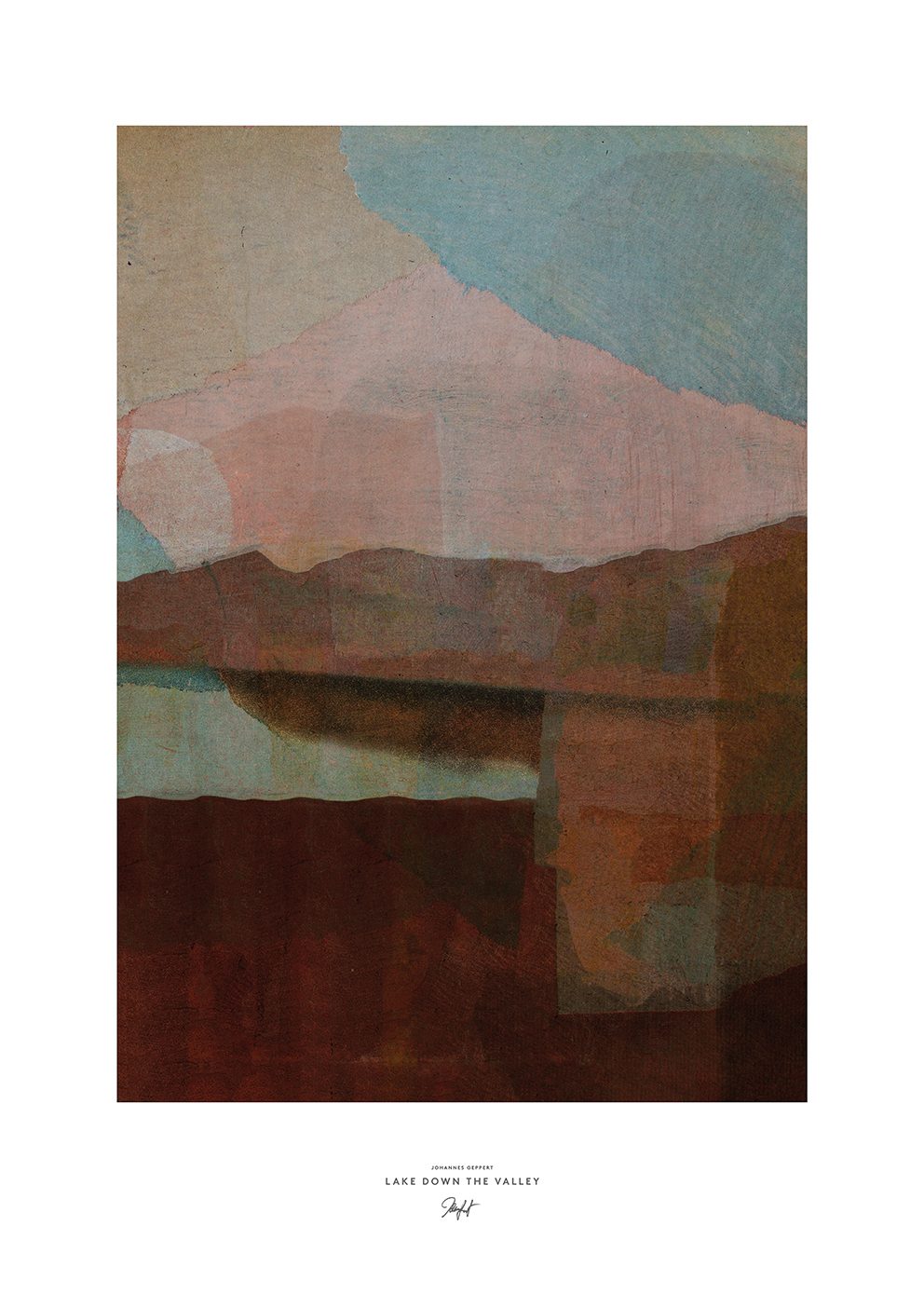The Poster Club Lake Down the Valley Poster 30x40