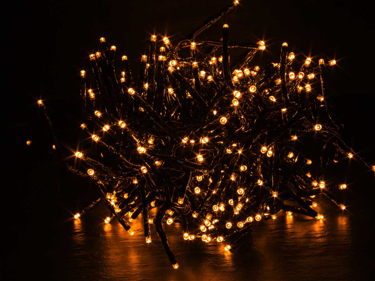LS-LebenStil Möbel & Wohnen USB LED Lichterkette 100 Warm-Weiß