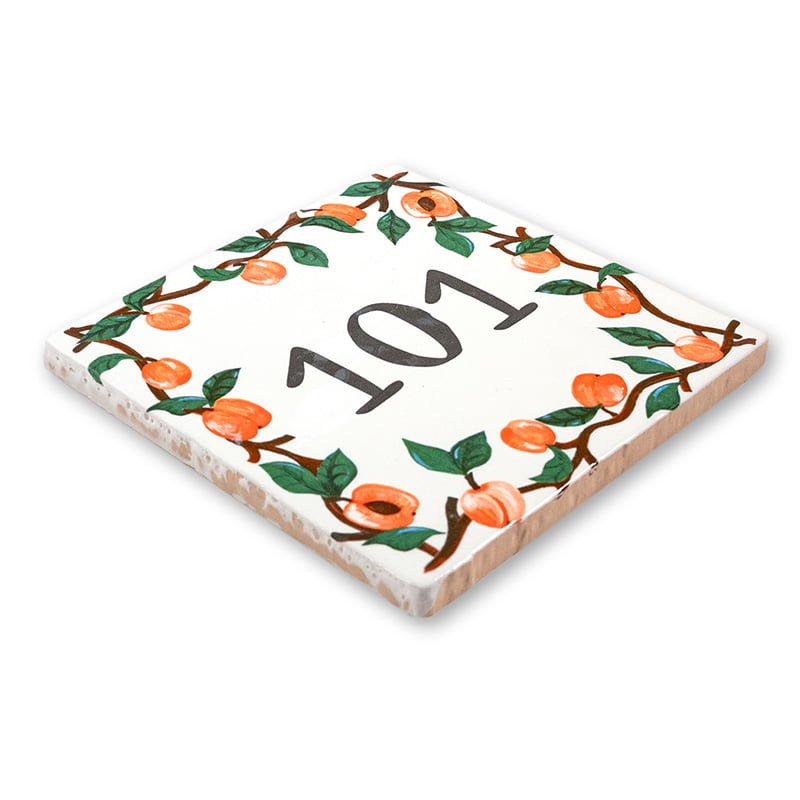 Storytiles Delft Blue Abrikozen Fliese S 10x10 cm Aprikose