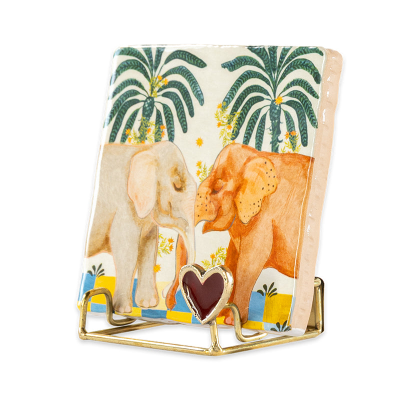 Storytiles Gift Sets Holding on to you Fliese 10x10 cm Elefant