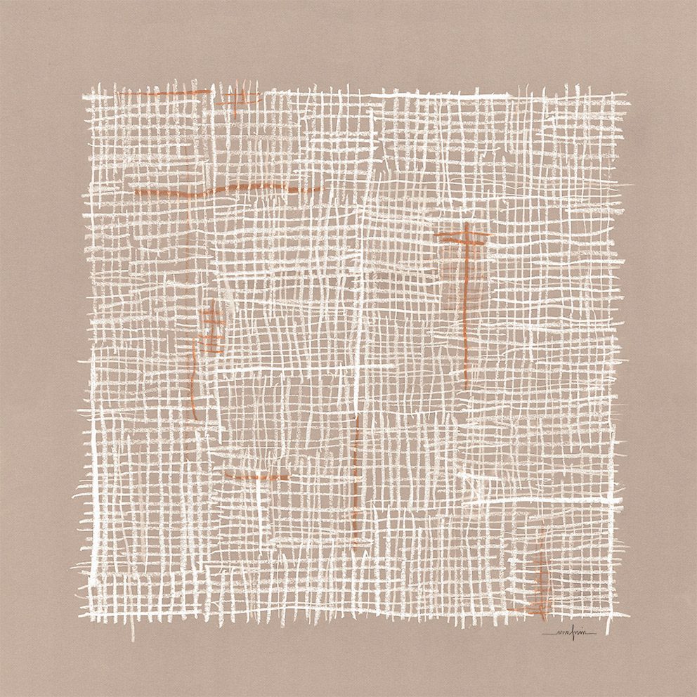 The Poster Club Net No. 5 Kunstdruck 50x50 cm beige