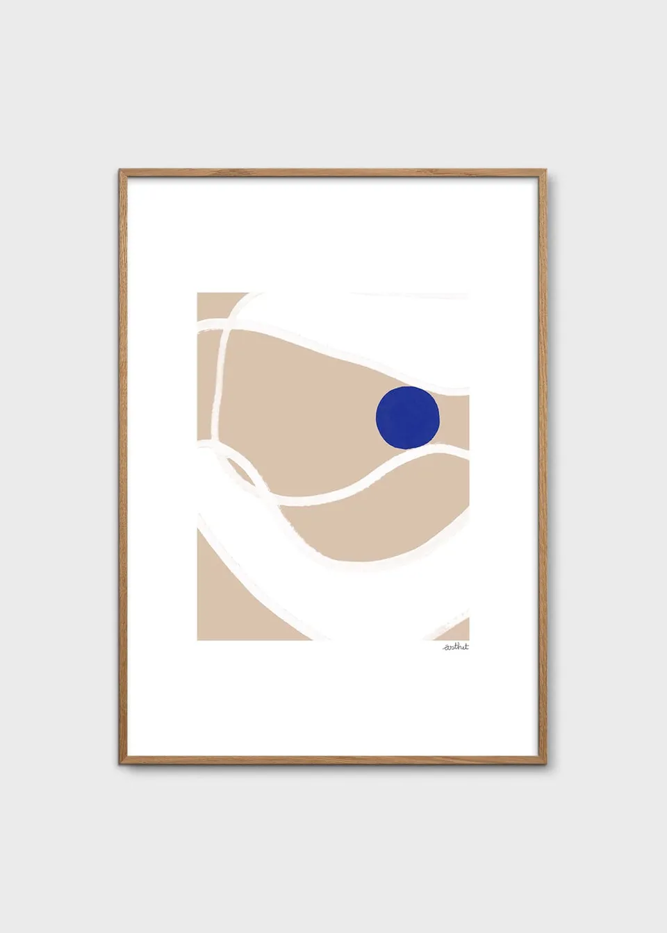 The Poster Club Art Prints Marbel Poster 30x40 beige blau