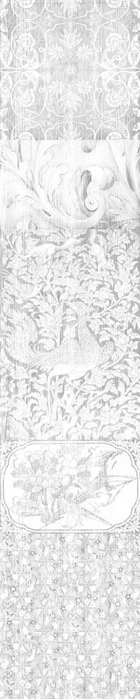 Mineheart Almost White Tapete Patchwork Weiß Panel-A