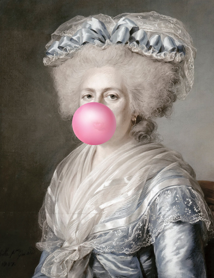Mineheart Bubblegum Portrait 4 Leinwandbild 40x50 cm