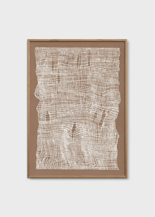 The Poster Club Art Prints Timeline Poster 30x40 cm braun