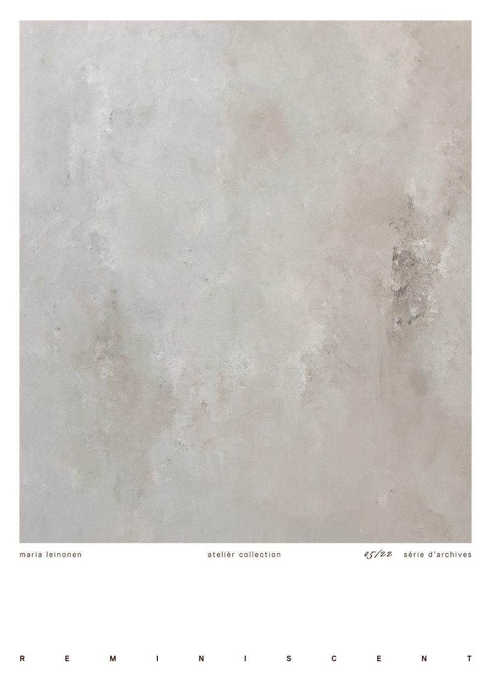 The Poster Club Reminiscent Poster 30x40 cm grau abstrakt