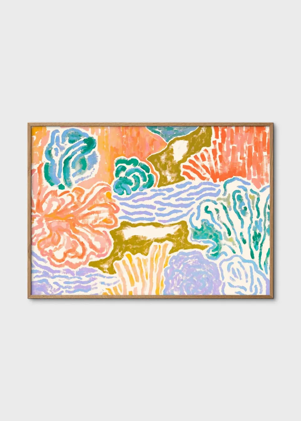 The Poster Club Art Prints Lush Valley Poster 30x40 cm blau