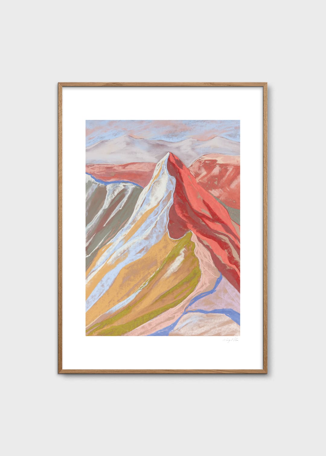 The Poster Club Art Prints Cuillin Ridge I Poster A4 abstrakt
