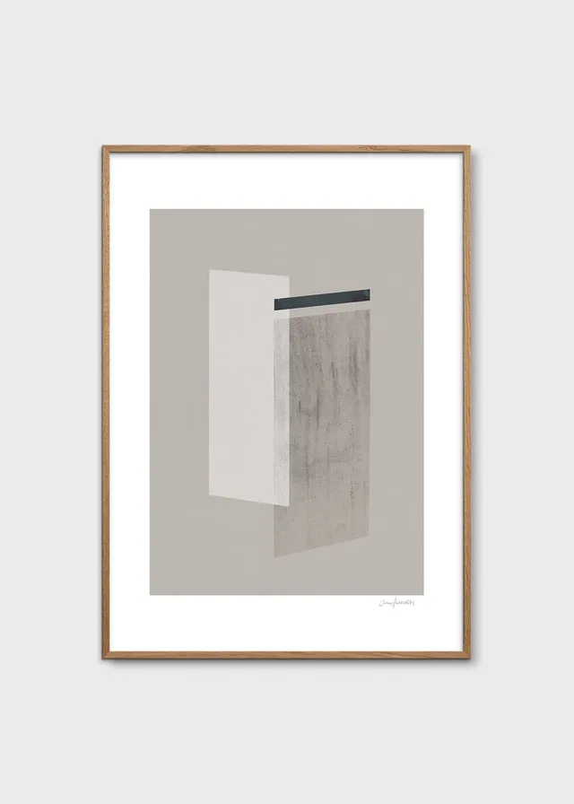 The Poster Club Louvre Poster 50x70 cm grau