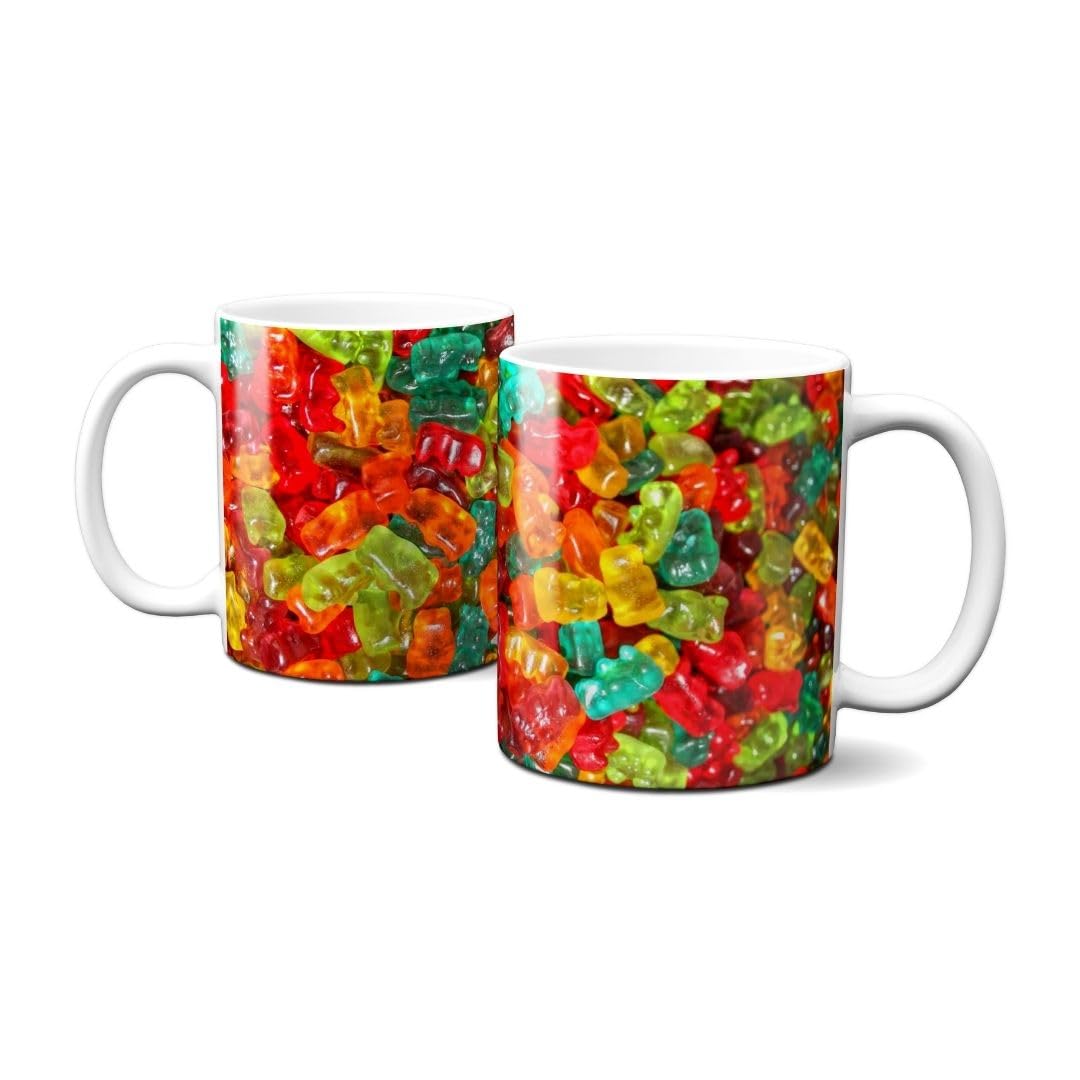 Hustling Sharks Gummibande Tasse 330ml bunt