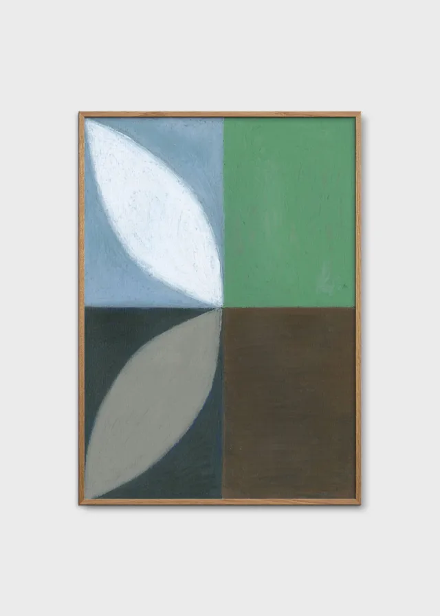 The Poster Club Art Prints Natural Form Poster 30x40 cm blau