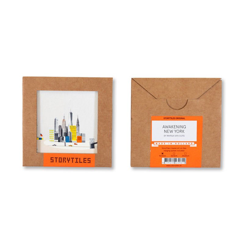 StoryTiles Delft Blue Awakening New York Fliese 10x10 cm Stadt