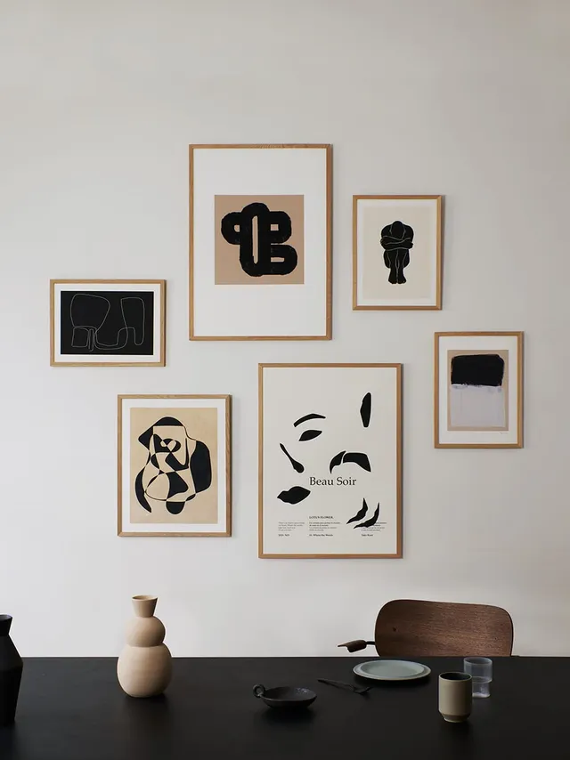The Poster Club Curated Art Walls Edit No.006 Bilderwand beige