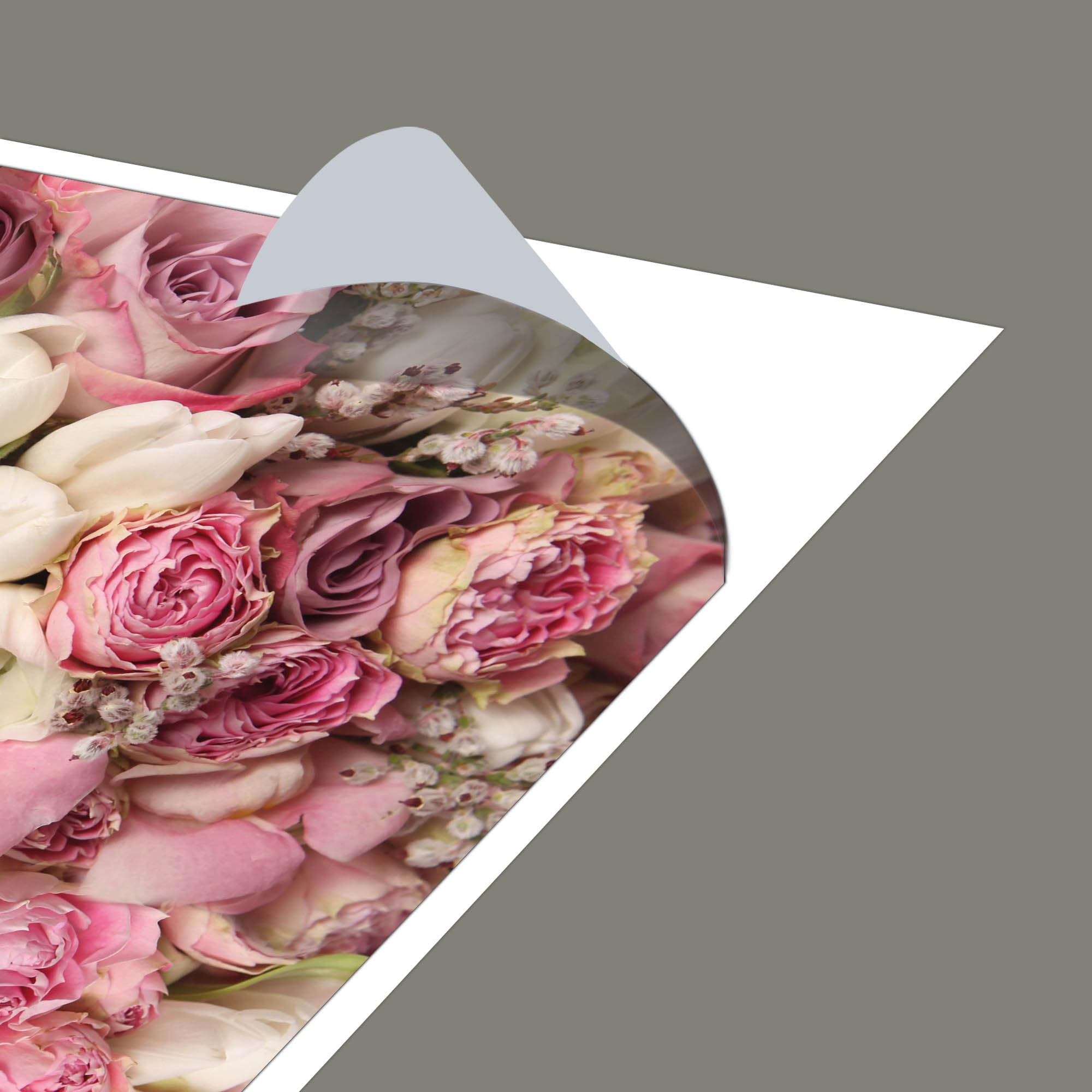 Banjado Möbelfolie Tischfolie Strauss Rosen 55x55 cm