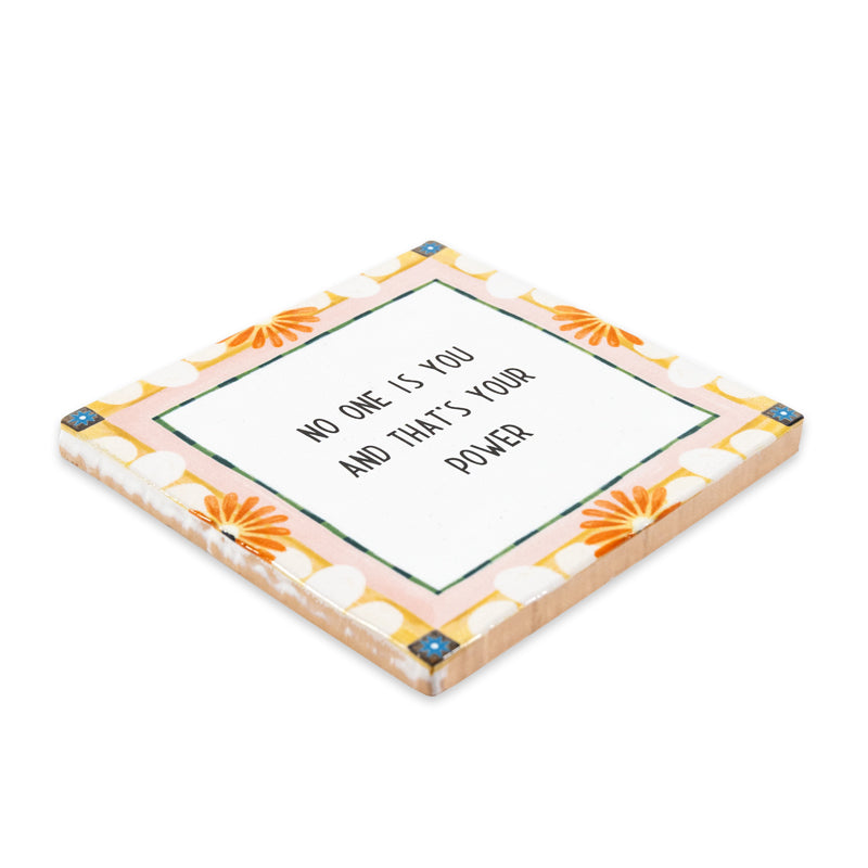 Storytiles Delft Blue Flowers in Pink Wandfliese 10x10 cm Text