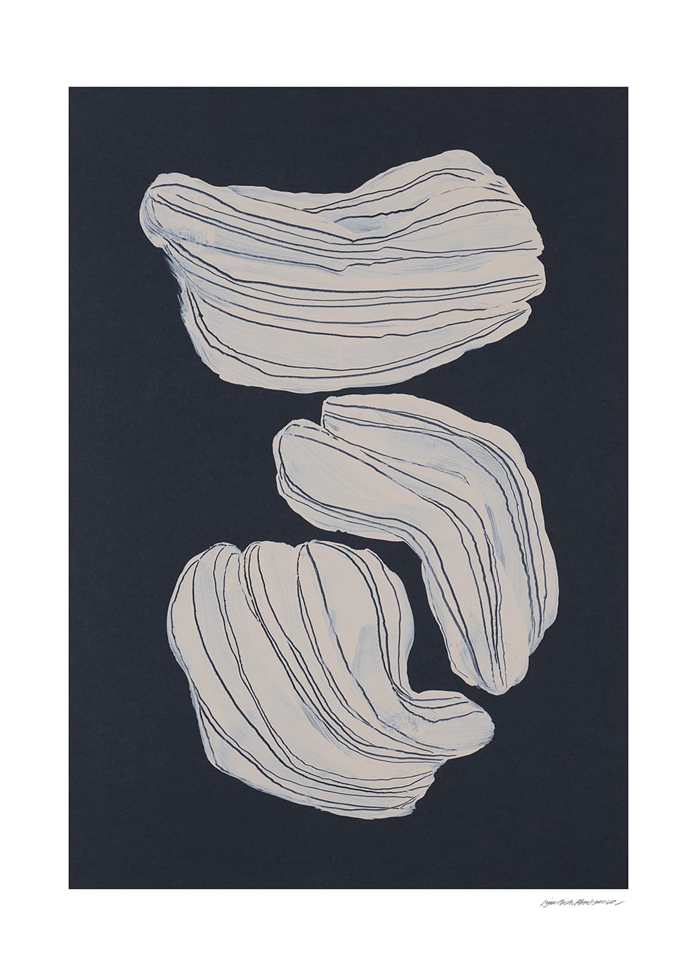 The Poster Club Blur Poster 50x70 cm blau grau