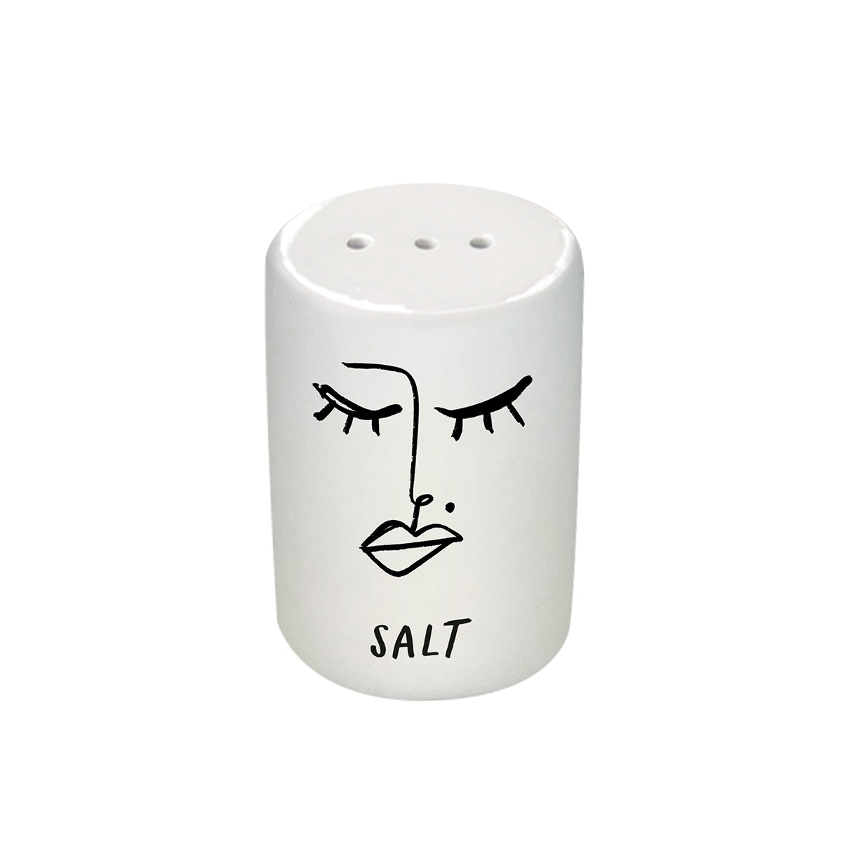 LS-LebenStil Salzstreuer Pfefferstreuer Porzellan Creme 6cm 2er