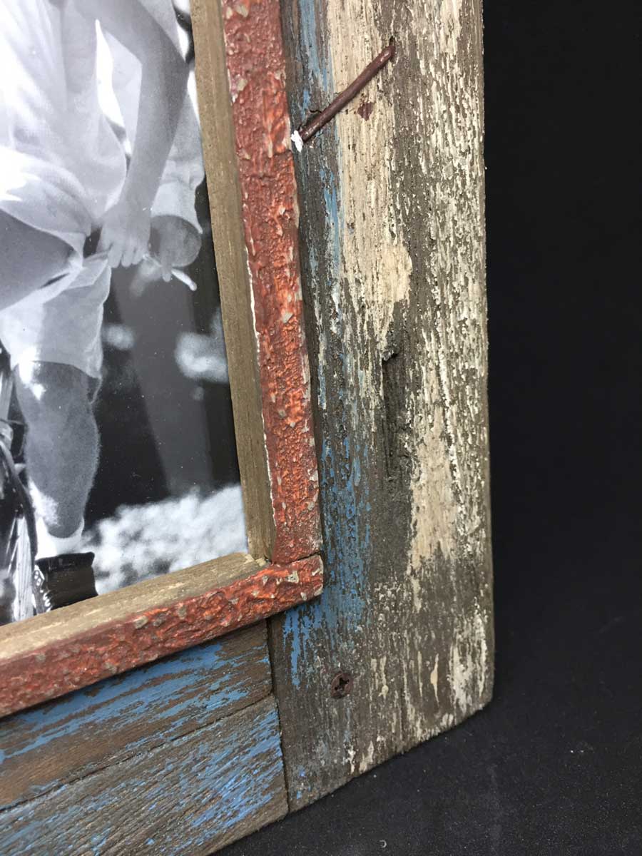 LS-LebenStil Küche & Haushalt Vintage Bilderrahmen 10x15cm grau