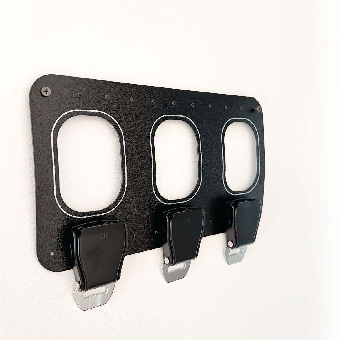 aircraftwindows Key Holder 3er Schlüsselbrett Black Edition
