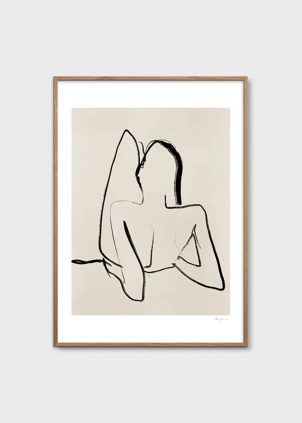 The Poster Club Art Prints Lueur Poster 30x40 cm beige minimalistisch
