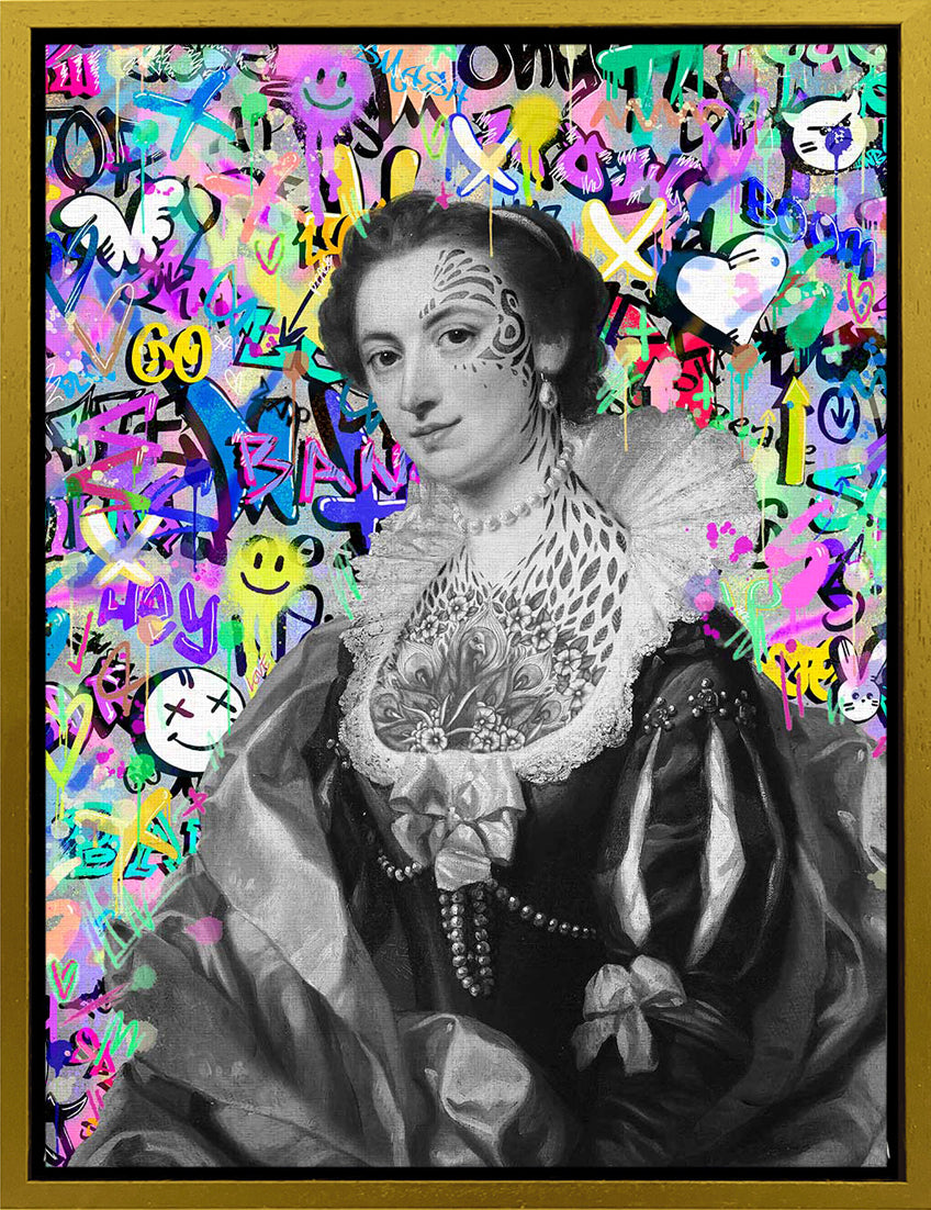 Mineheart Pop Graffiti Maria Wandbild 30x41cm Pop-Art