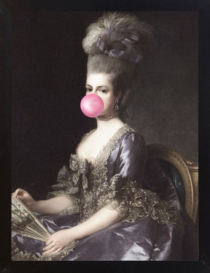 Mineheart Bubblegum Portrait 6 Leinwandbild Rosa 40x50cm