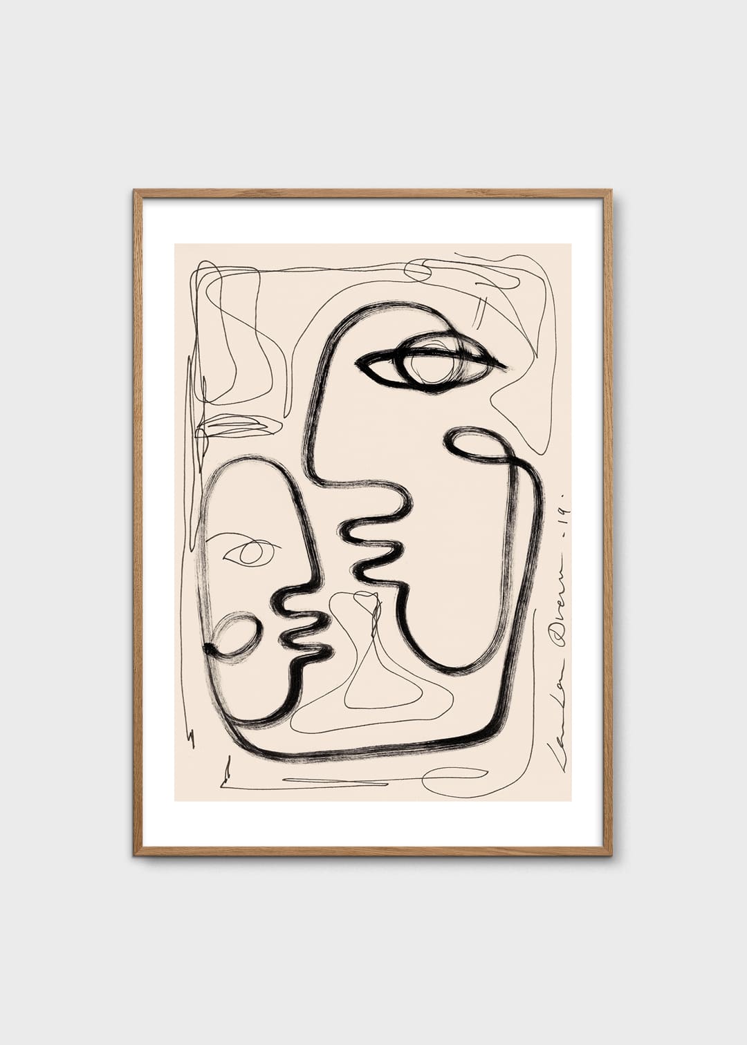 The Poster Club Art Prints Tribu 03 Poster 50x70 cm beige
