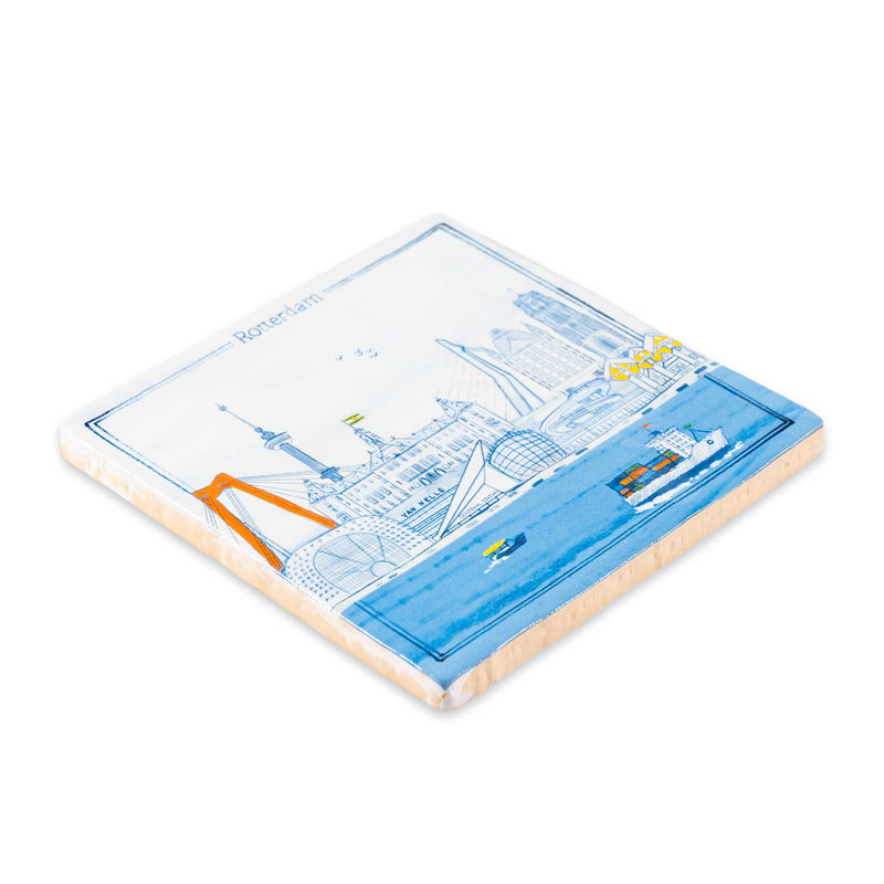StoryTiles Delft Blue Rotterdam Fliese 10x10 Stadt-Motiv