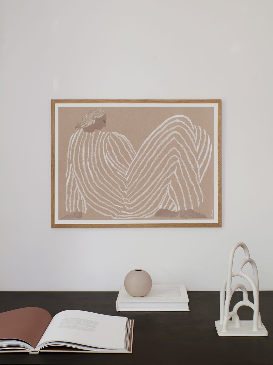 The Poster Club Art Prints Me Poster 50x70 figurativ beige