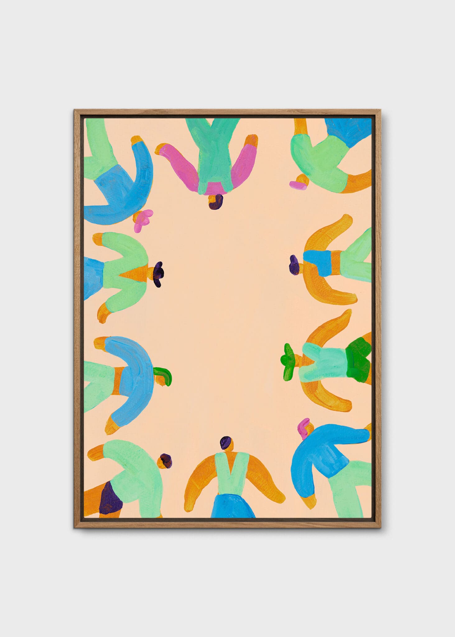 The Poster Club Art Prints On the Edge Leinwand 30x40 Beige
