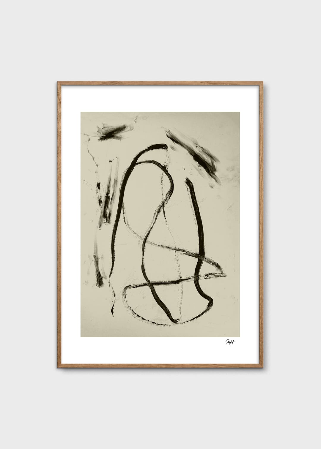 The Poster Club Art Prints Energy Flow Poster 30x40 cm beige