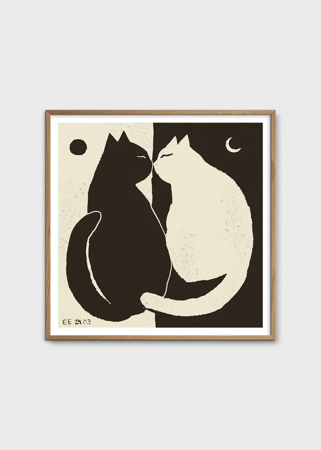 The Poster Club You and Me Poster 50x50 cm schwarz-weiß