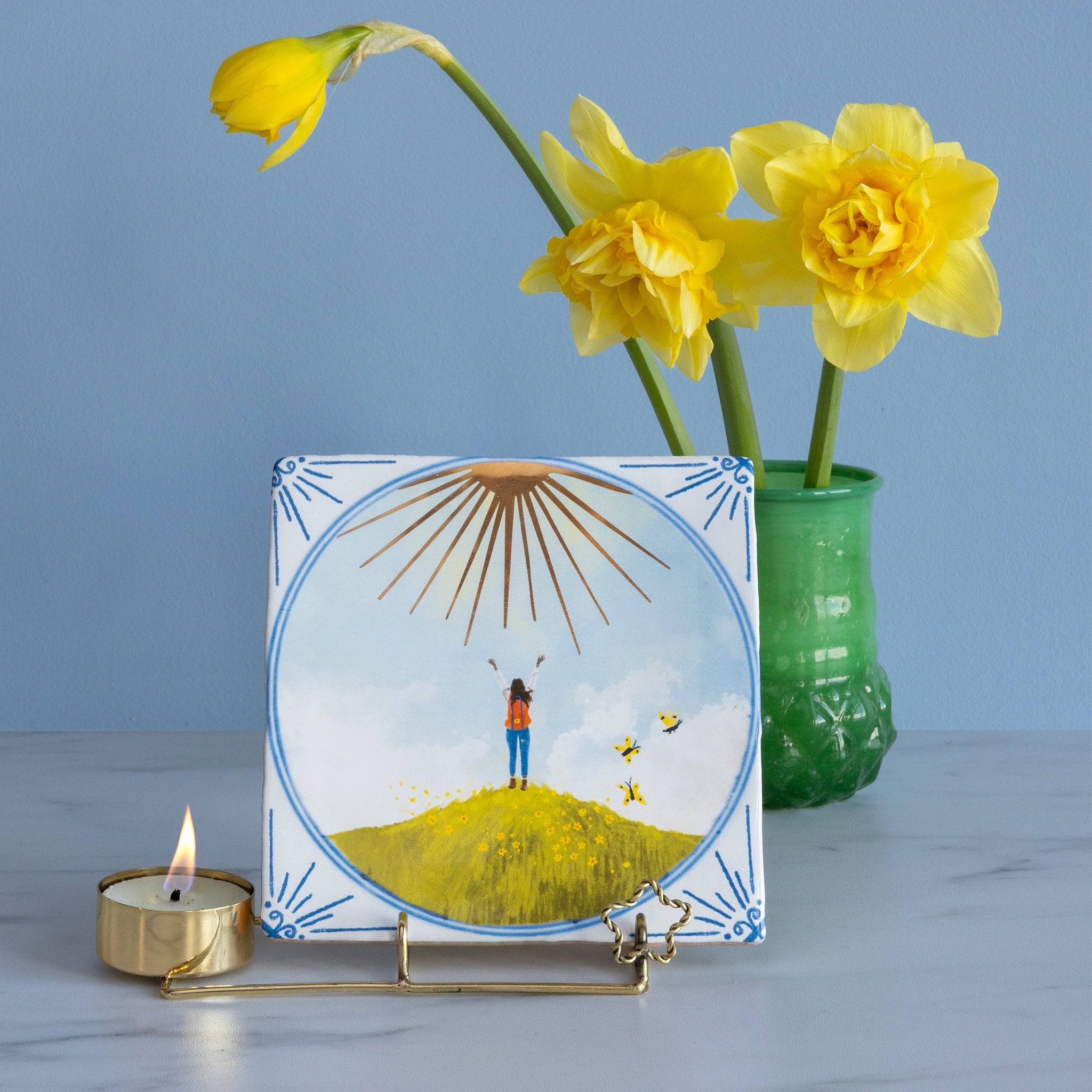 Storytiles Tile Holders Golden Star Fliesenhalter Gold