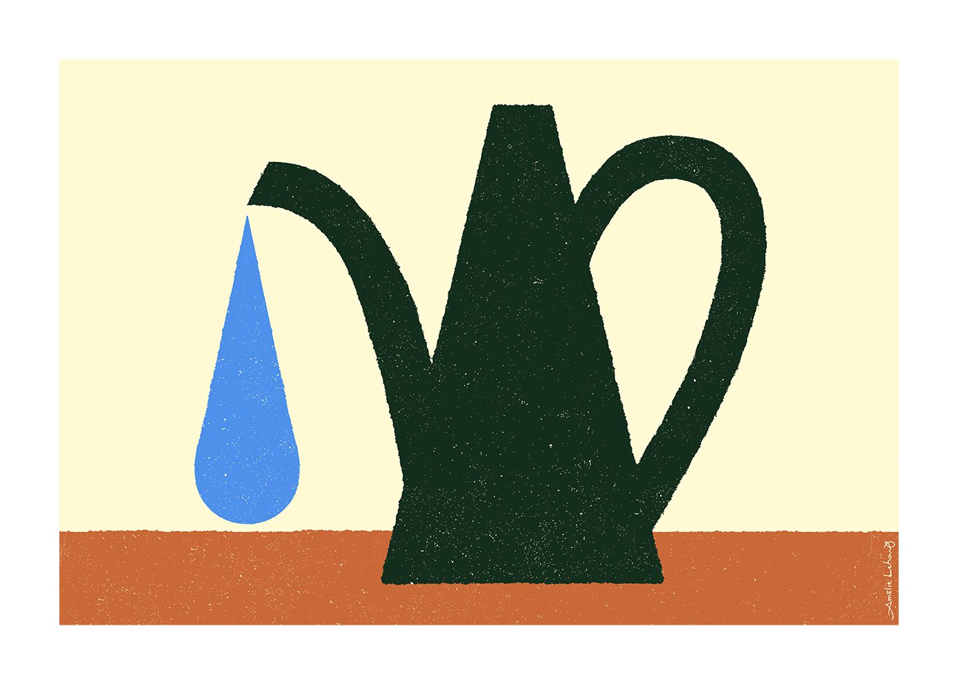 The Poster Club Art Prints Green Watering Can Poster 30x40 cm grün